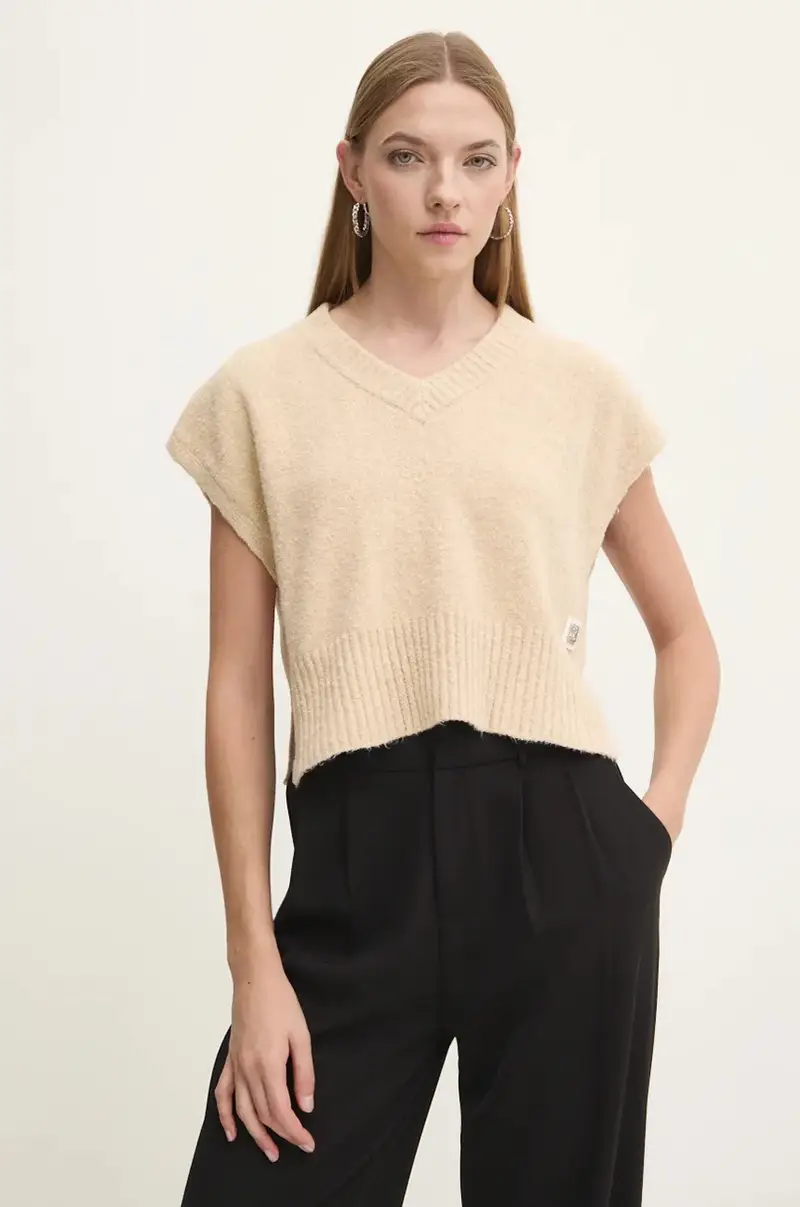 smanicato donna colore beige 50518330 miniatura 5