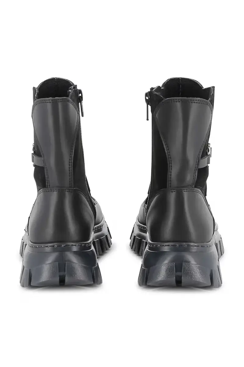 stivaletti alla caviglia colore nero G00542 miniatura 3