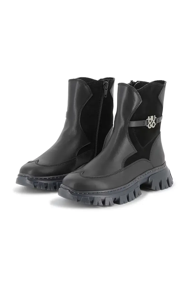 stivali per bambini colore nero G00542