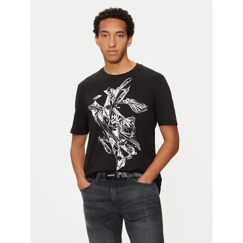 HUGO T-shirt Nero 3946588