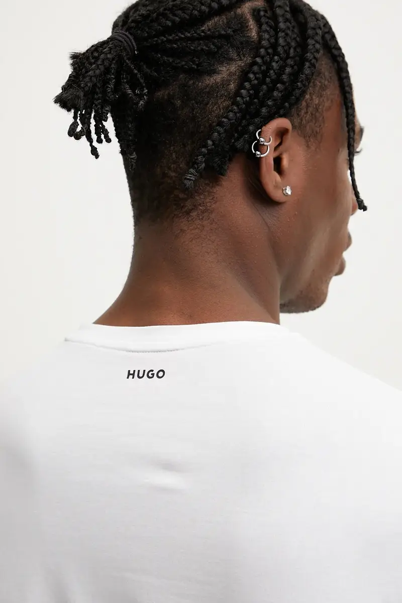 HUGO T-shirt Bianco 2982378 miniatura 5