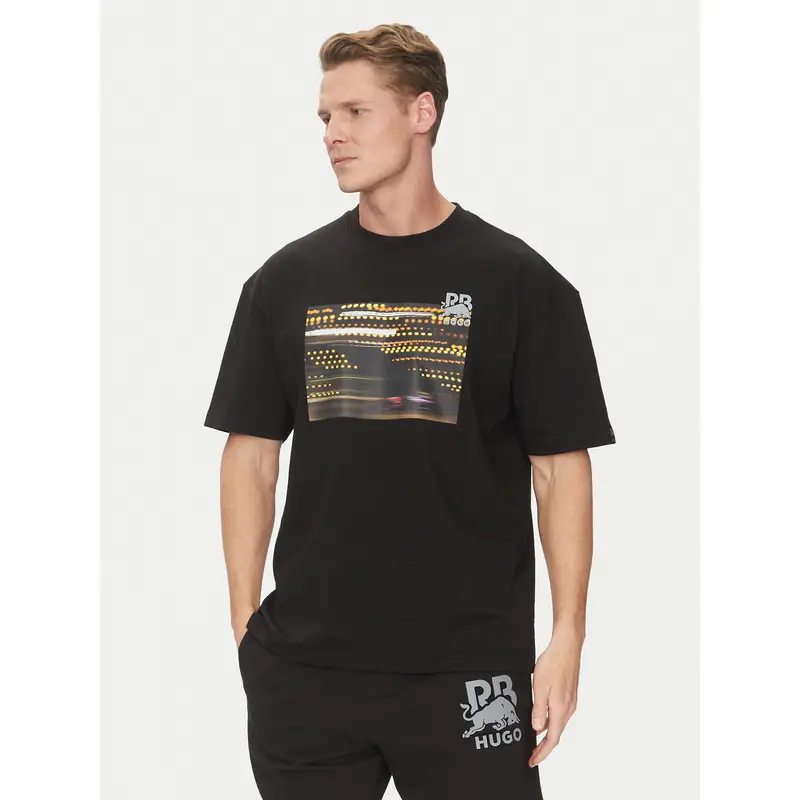HUGO T-shirt Nero 4156026