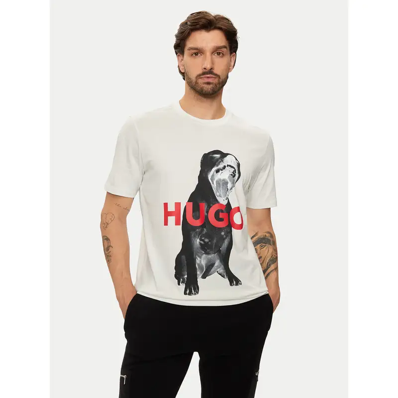 HUGO T-shirt Beige 3207025