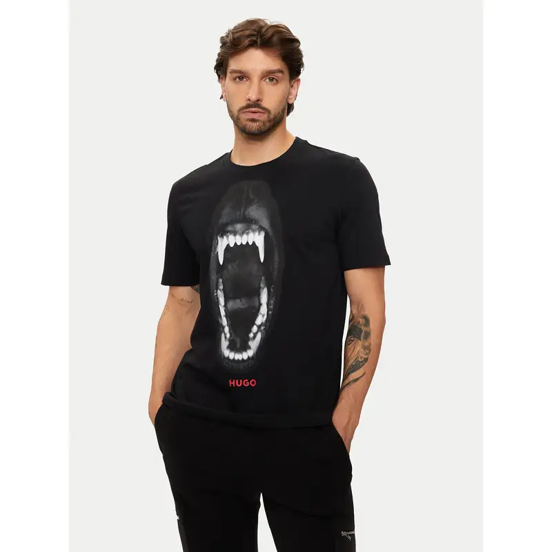 HUGO T-shirt Nero 3207023