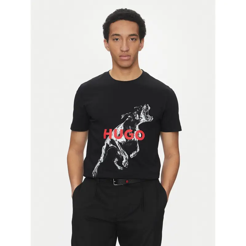 HUGO T-shirt Nero 4164715