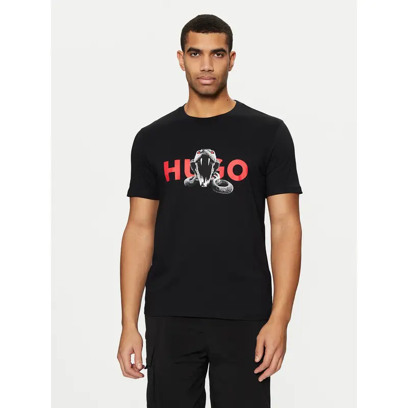 HUGO T-shirt Nero 3212032
