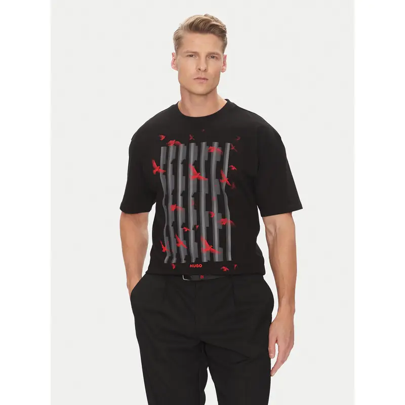 HUGO T-shirt Nero 3225491