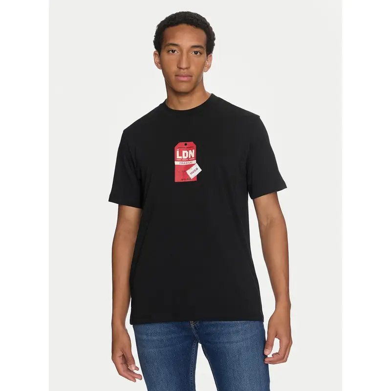 HUGO T-shirt Nero 3211648
