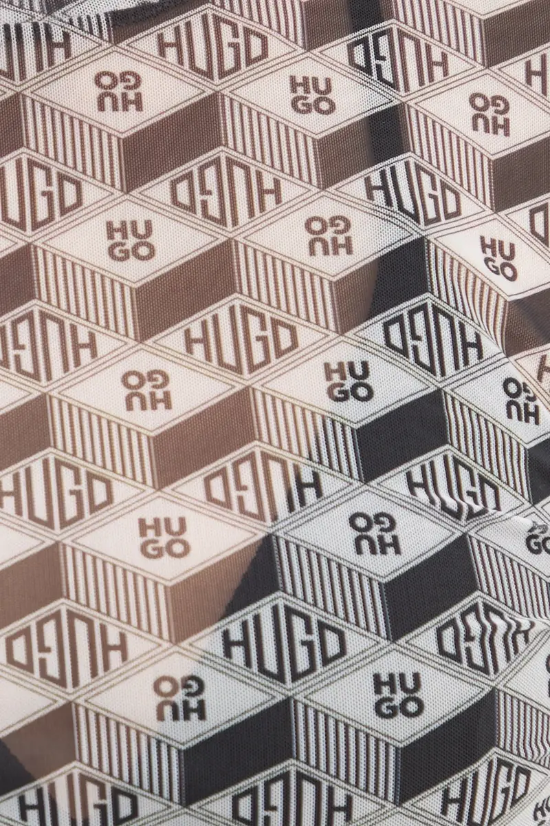 HUGO T-shirt Donna Grigio 3324838 miniatura 5