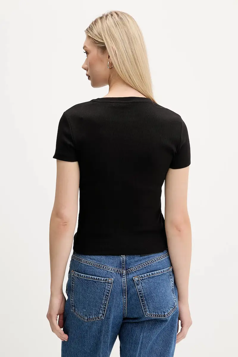 HUGO T-shirt Donna Nero 3153078 miniatura 3