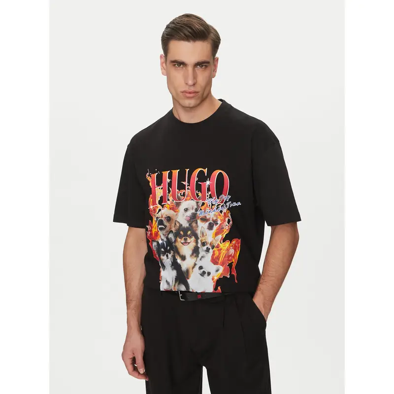 HUGO T-shirt Nero 3222685