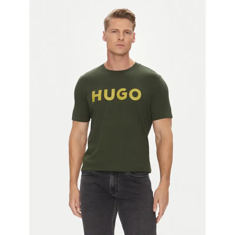 HUGO T-shirt Verde 3225487