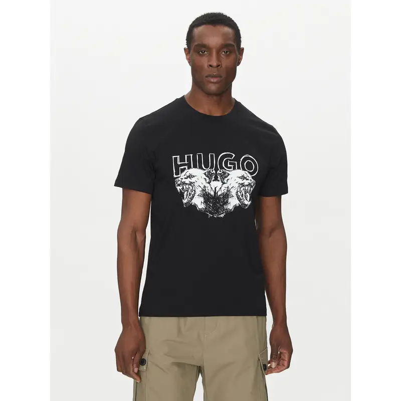 HUGO T-shirt Nero 3222682