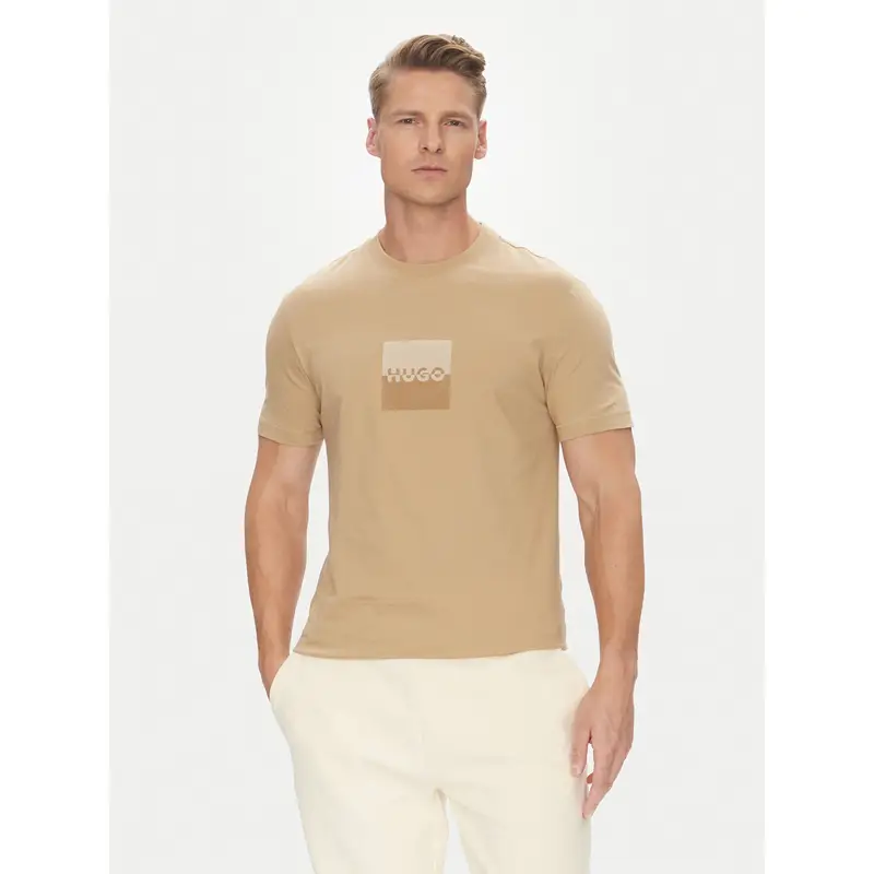 T-shirt Dusplit 50542784 Beige Regular Fit