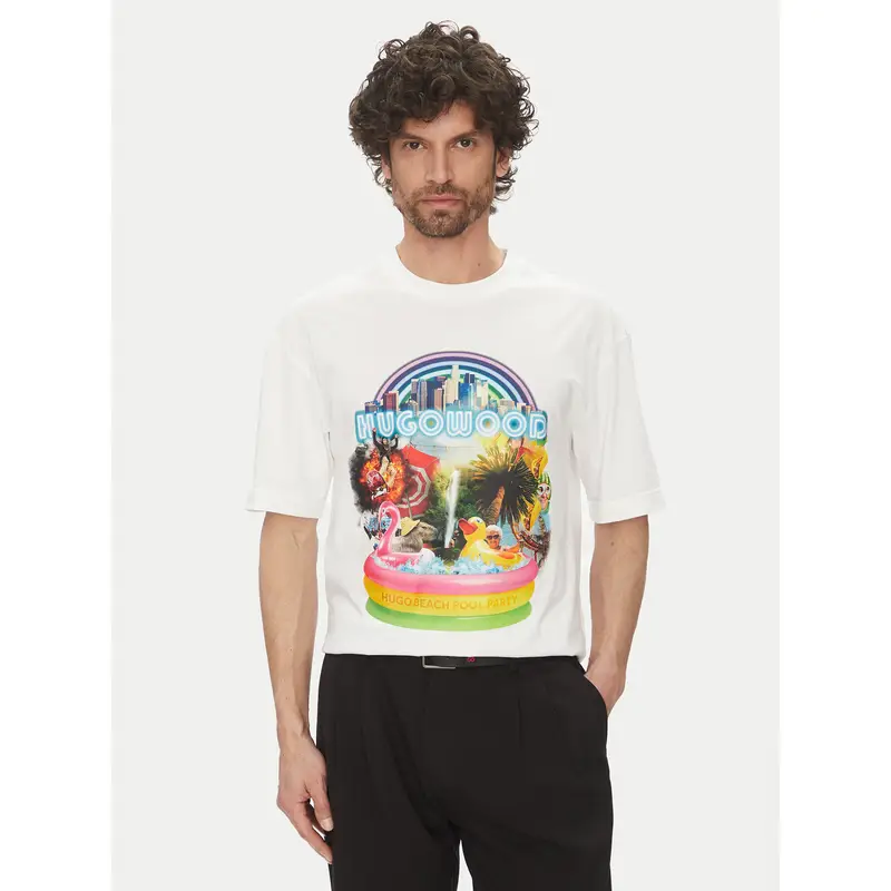 HUGO T-shirt Bianco 3222688