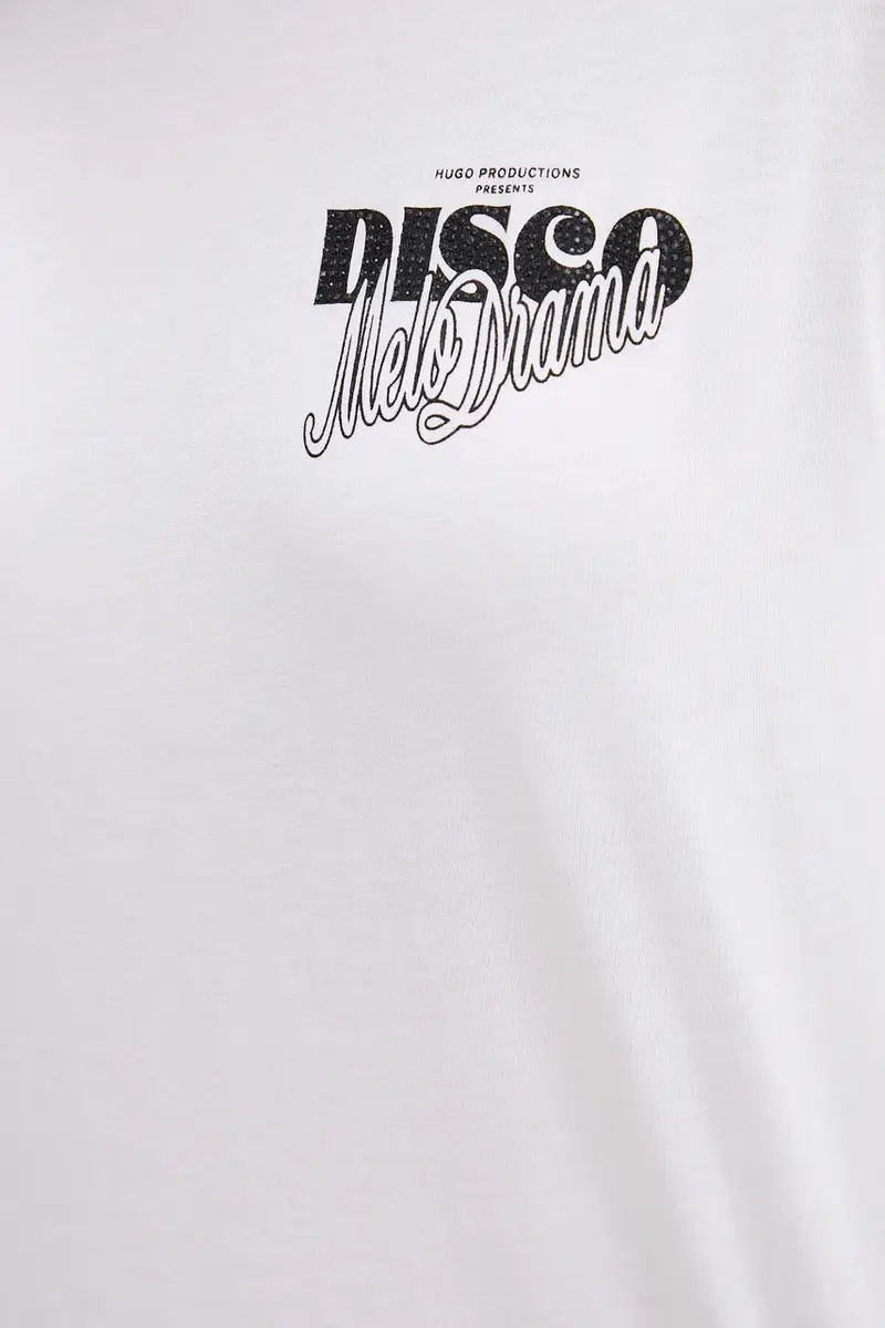 HUGO T-shirt Donna Beige 3765644 miniatura 5