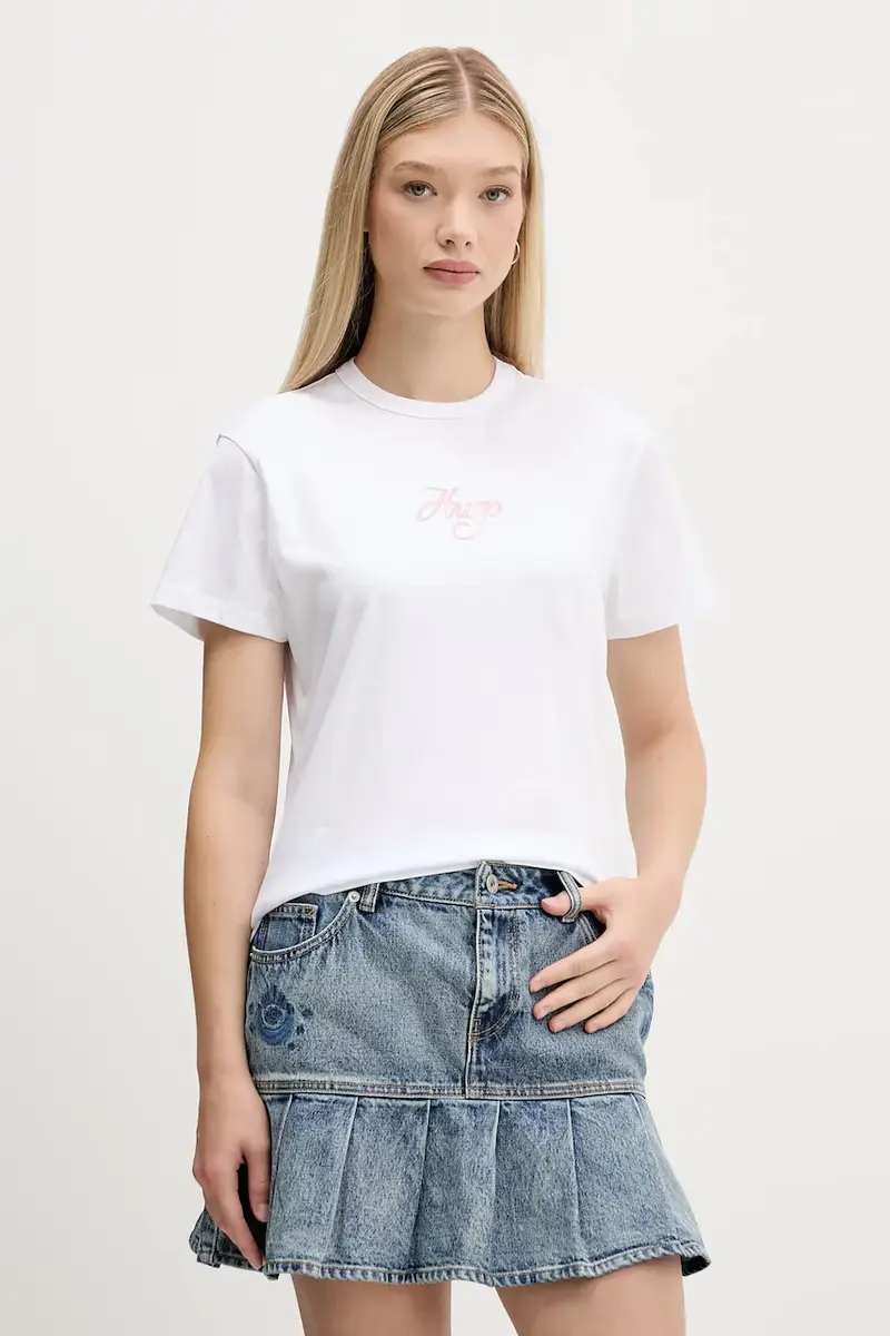 HUGO T-shirt Donna Bianco 3578092
