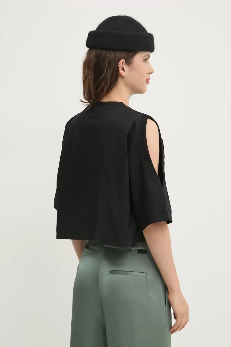 HUGO T-shirt Donna Nero 3327317 miniatura 3