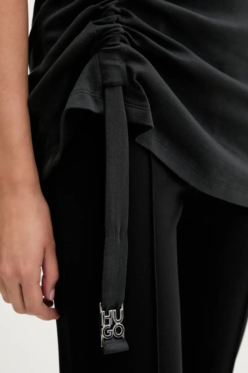 HUGO T-shirt Donna Nero 2890158 miniatura 5