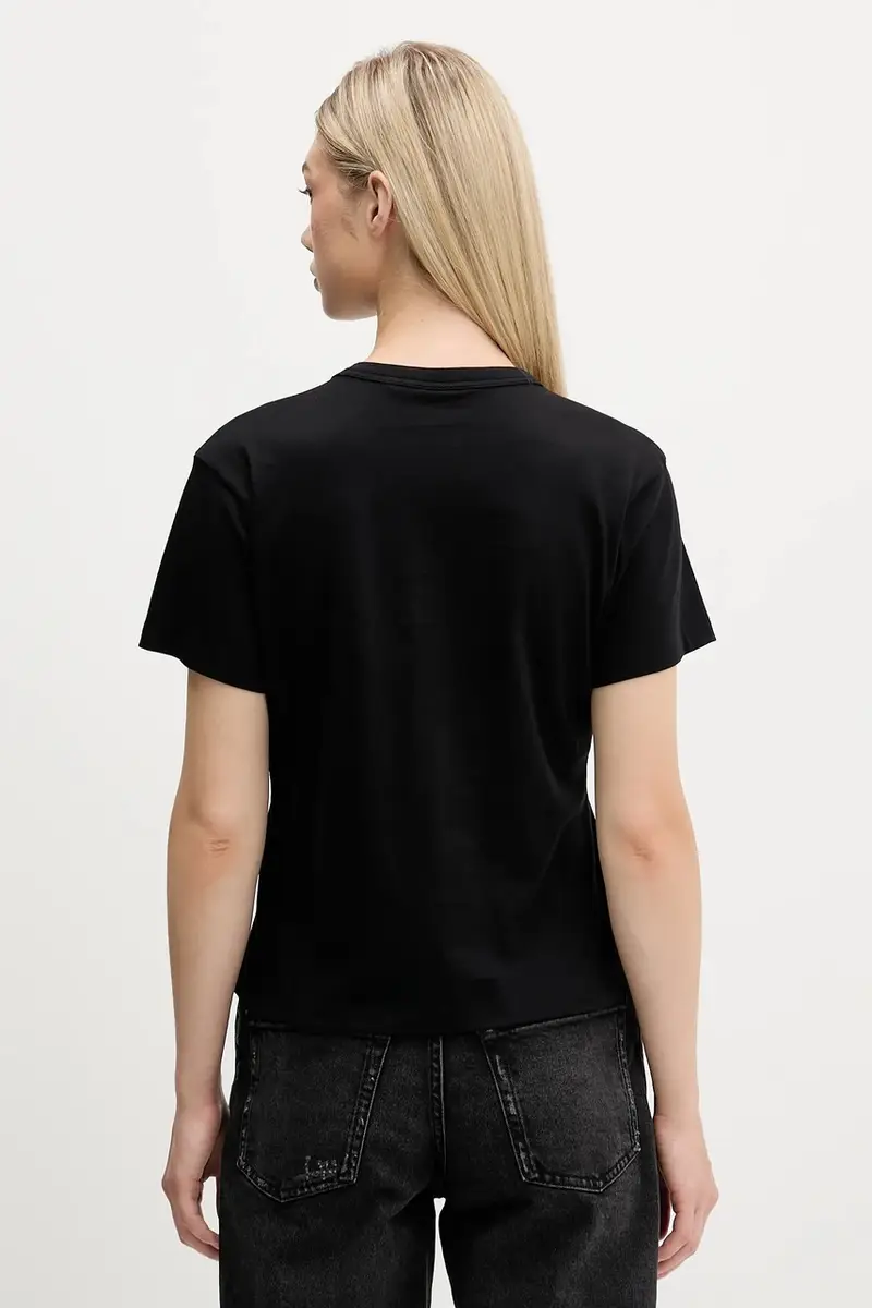 HUGO T-shirt Donna Nero 3645929 miniatura 3
