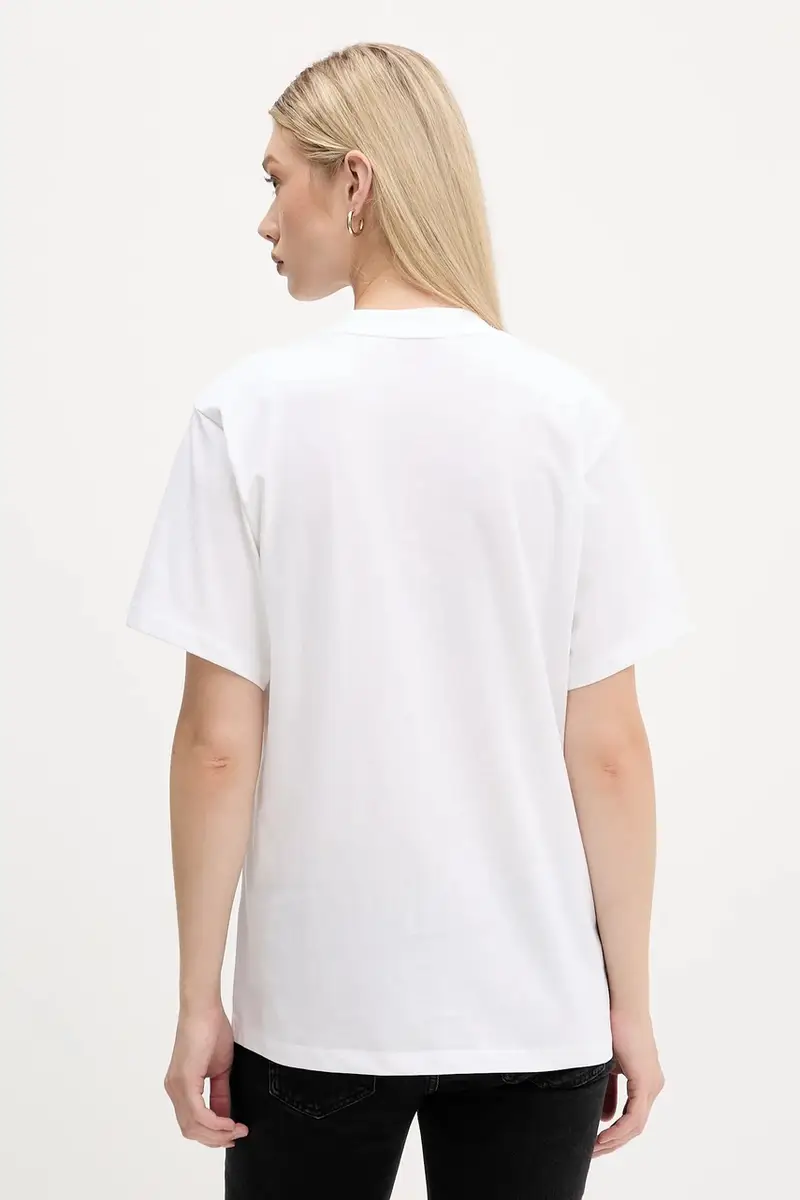 HUGO T-shirt Donna Bianco 3577399 miniatura 3