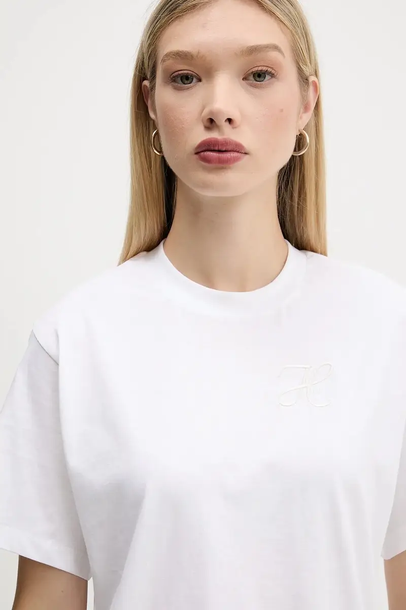 HUGO T-shirt Donna Bianco 3577399 miniatura 4