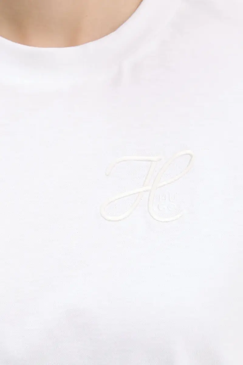 HUGO T-shirt Donna Bianco 3577399 miniatura 5