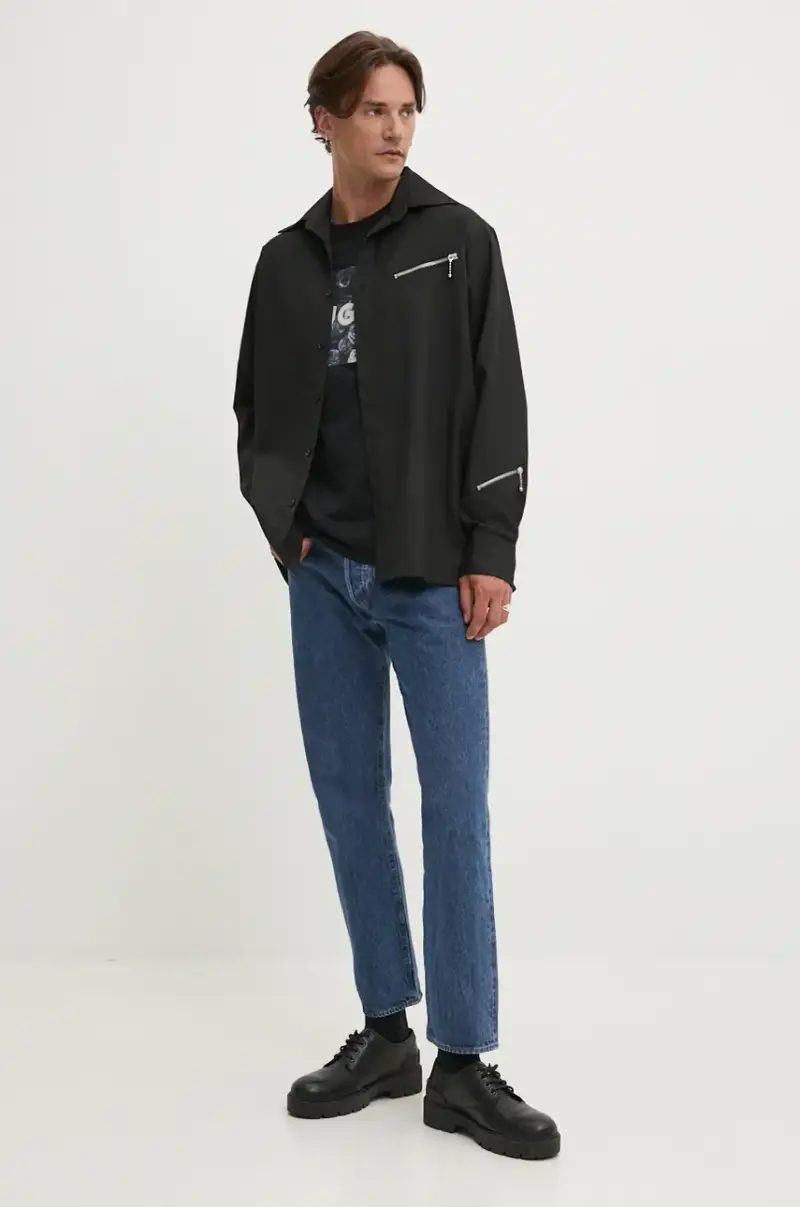 HUGO T-shirt Nero 4157670 miniatura 2