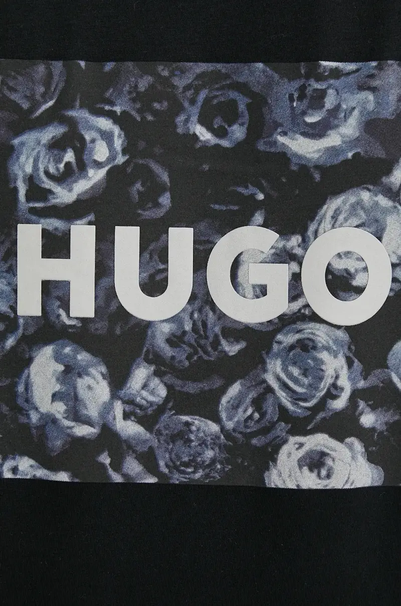 HUGO T-shirt Nero 4157670 miniatura 5