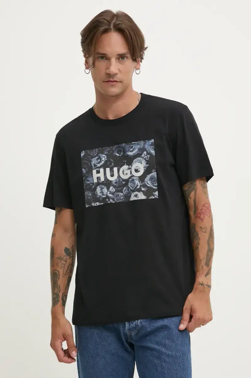 HUGO T-shirt Nero 4157670