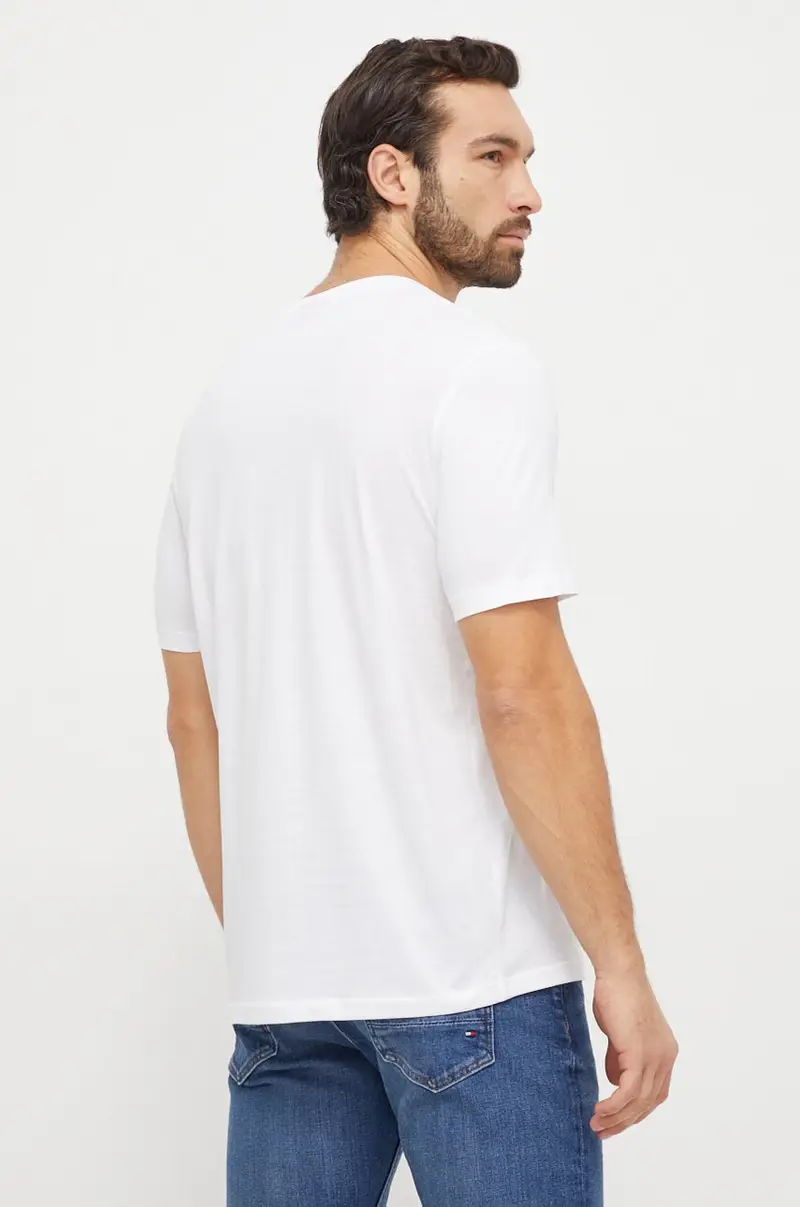 t-shirt in cotone pacco da 2 colore bianco miniatura 2