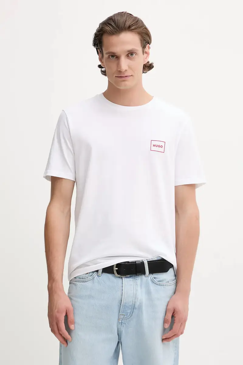HUGO T-shirt Uomo Bianco 3578109 miniatura 3