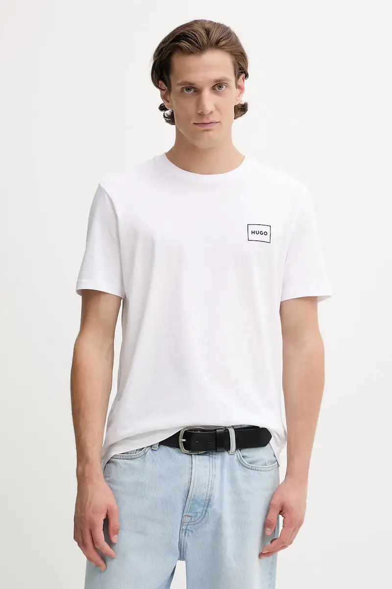 HUGO T-shirt Uomo Bianco 3578109