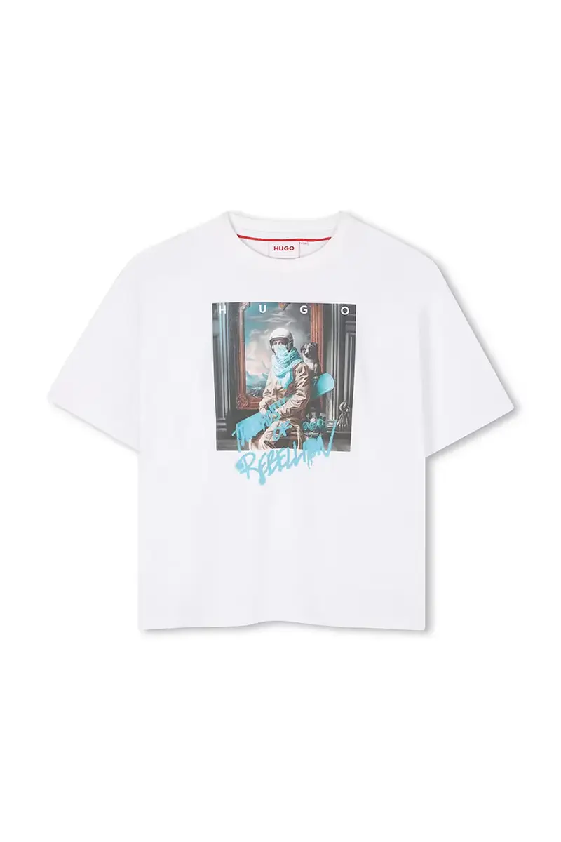 HUGO T-shirt Bianco 3766303 miniatura 2