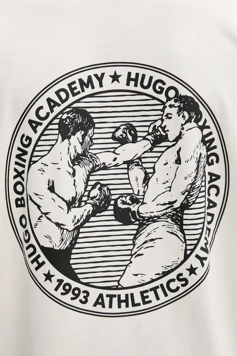 HUGO T-shirt Uomo Beige 2982301 miniatura 4