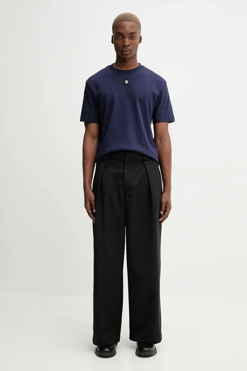 HUGO T-shirt Uomo Blu 3589185 miniatura 2