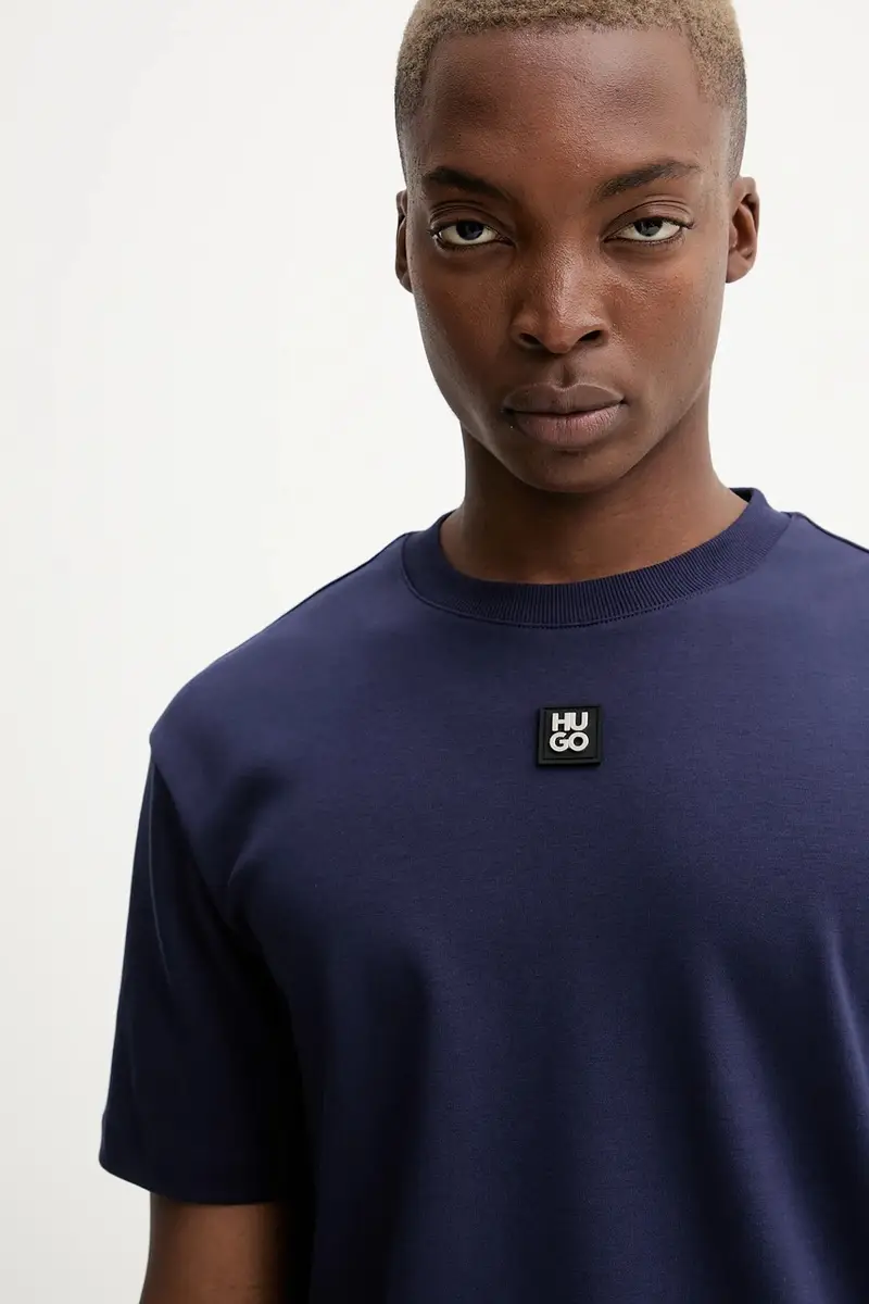 HUGO T-shirt Uomo Blu 3589185 miniatura 4