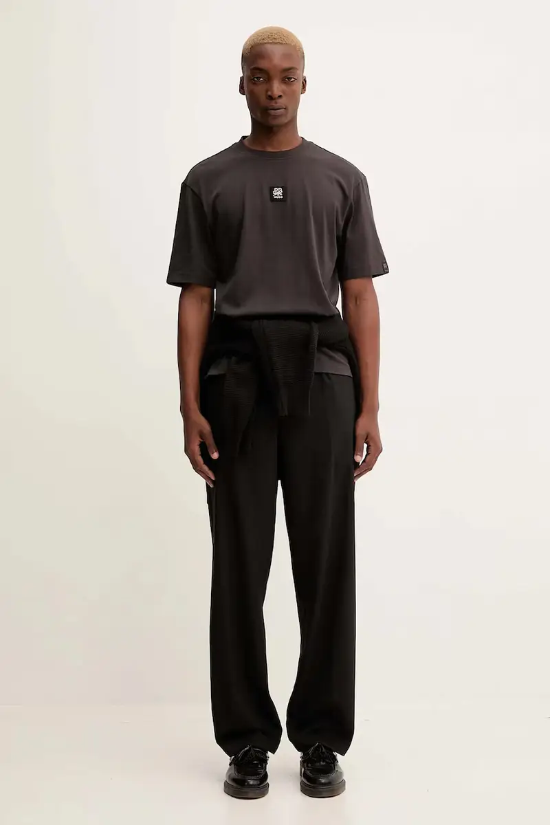 HUGO T-shirt Uomo Marrone 3619790 miniatura 2