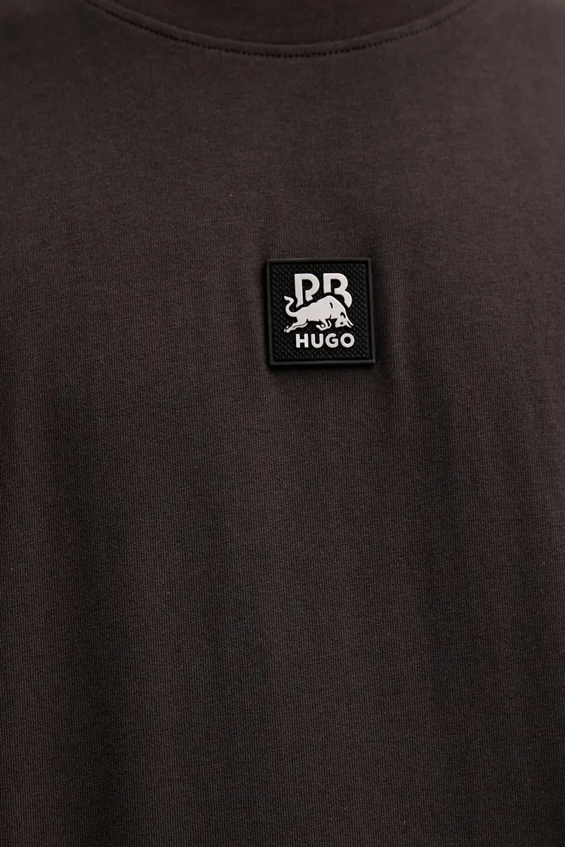 HUGO T-shirt Uomo Marrone 3619790 miniatura 5