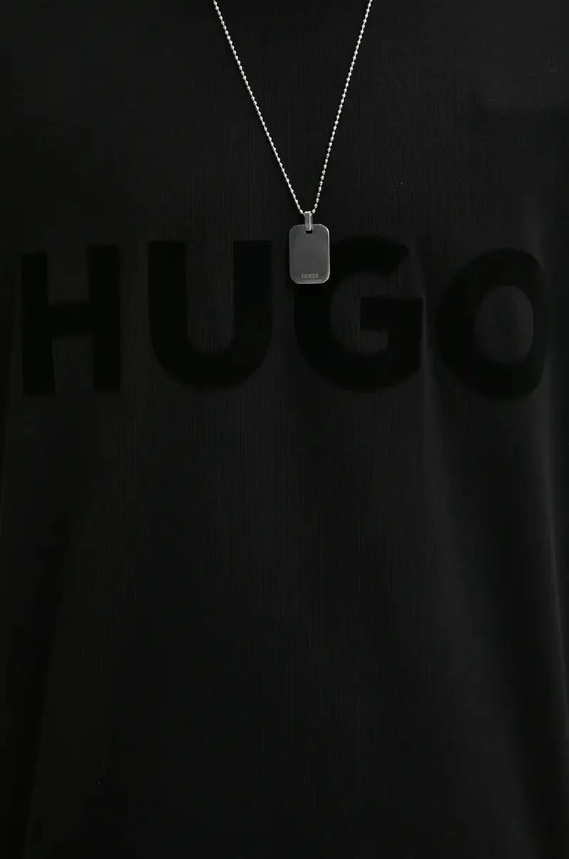 HUGO T-shirt Uomo Nero 3262416 miniatura 5