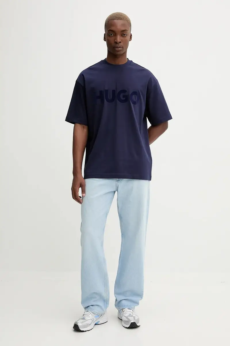 HUGO T-shirt Uomo Blu 3590335 miniatura 2