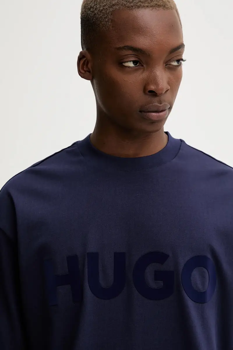 HUGO T-shirt Uomo Blu 3590335 miniatura 4