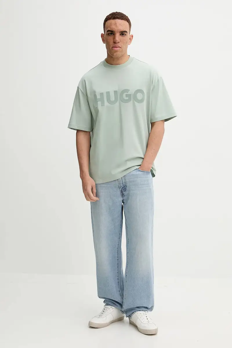 HUGO T-shirt Uomo Nero 3668493 miniatura 2