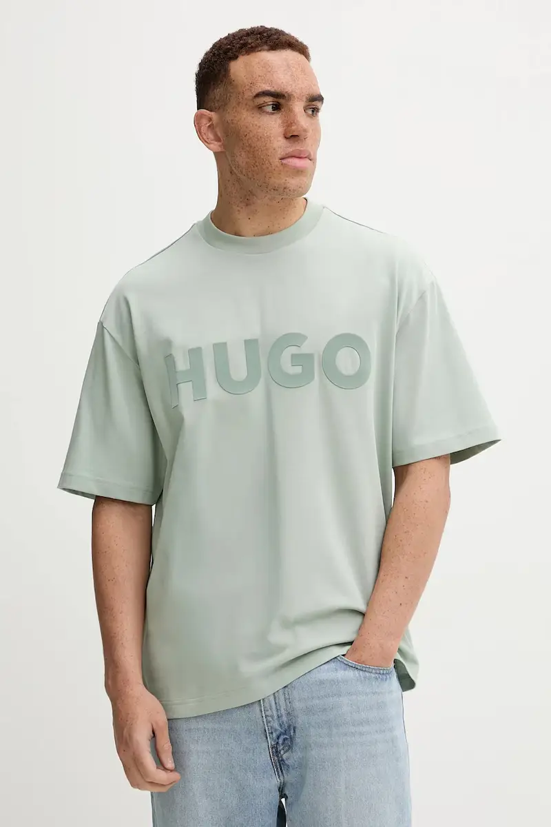 HUGO T-shirt Uomo Verde 3668493