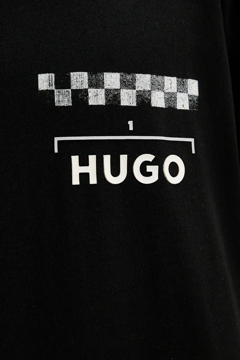 HUGO T-shirt Uomo Nero 3335345 miniatura 5
