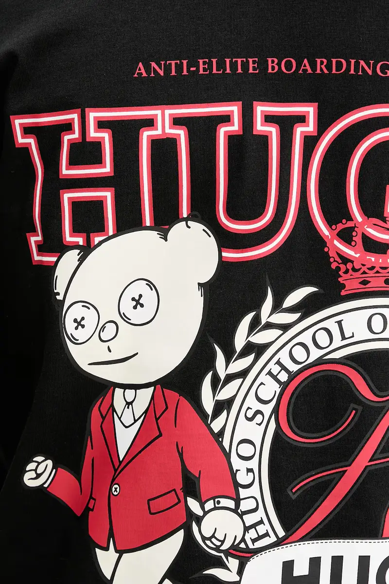 HUGO T-shirt Uomo Nero 3336148 miniatura 4