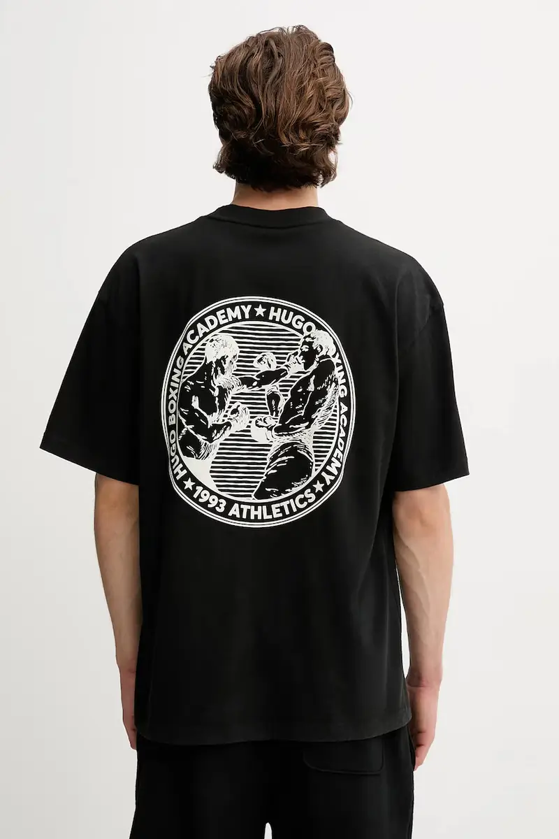 HUGO T-shirt Uomo Nero 2985789 miniatura 3