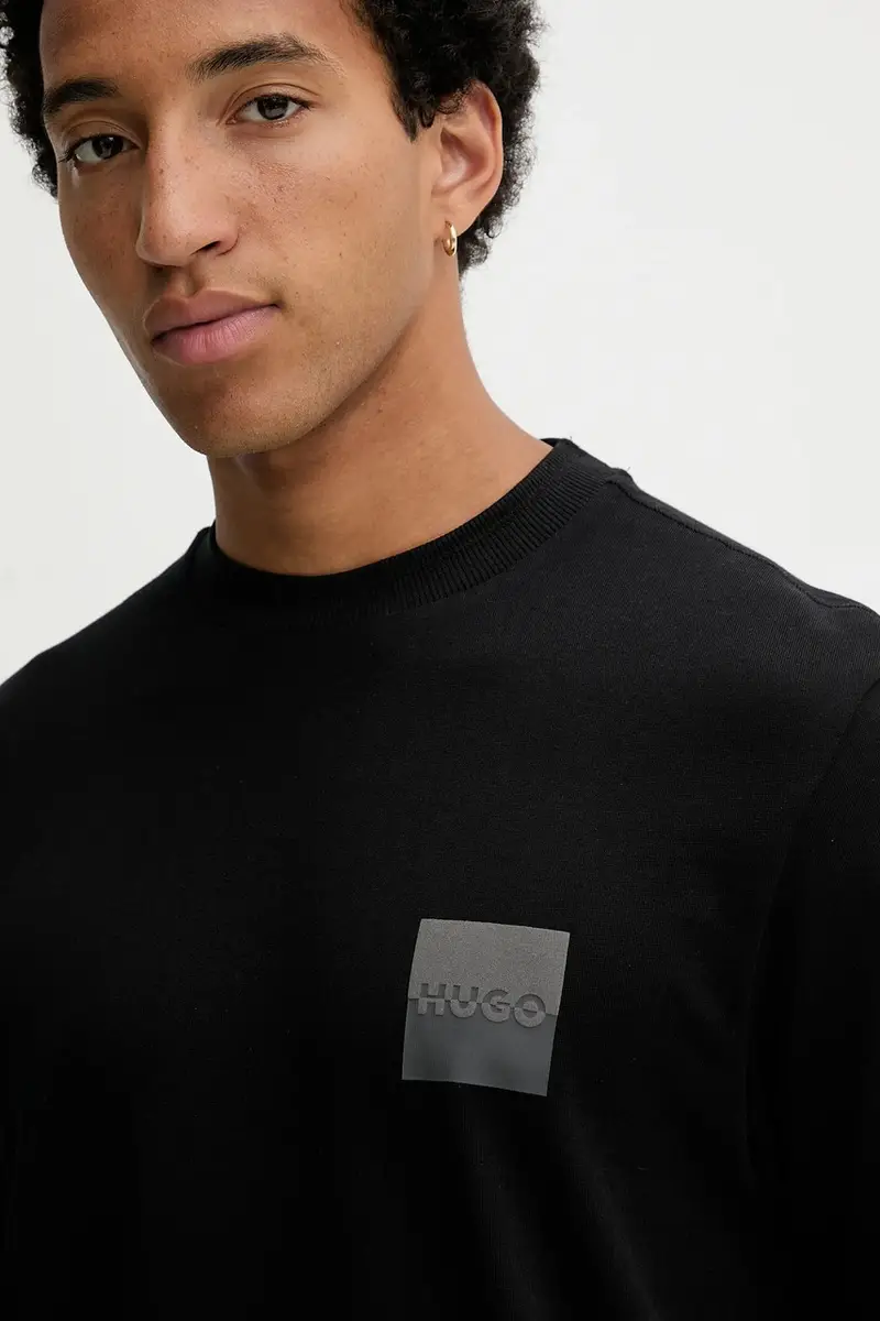 HUGO T-shirt Uomo Nero 3640607 miniatura 4