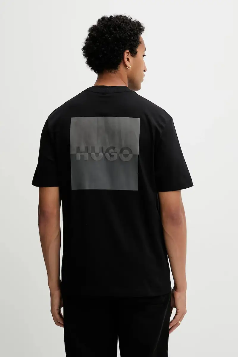 HUGO T-shirt Uomo Nero 3640607