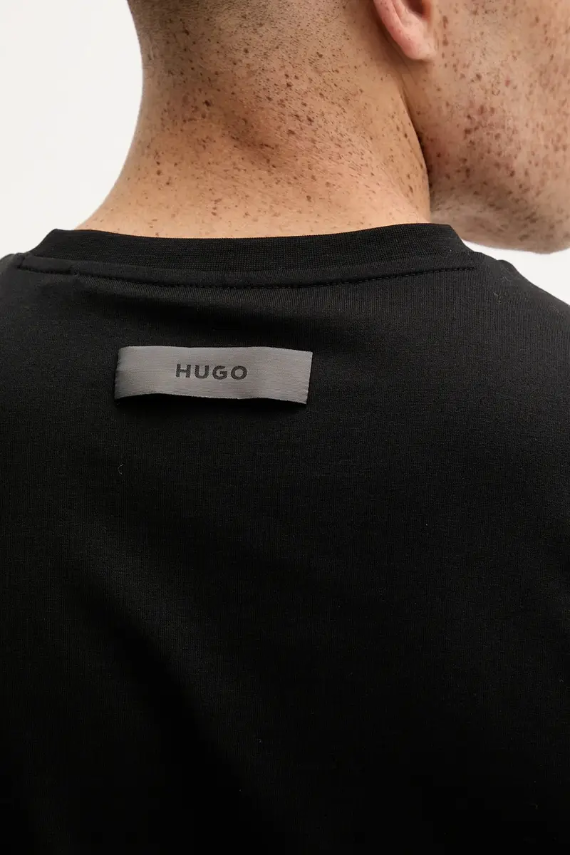 HUGO T-shirt Uomo Nero 2986043 miniatura 5